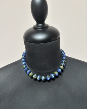 Blauw gemêleerde ketting