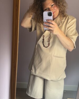 Set Colbert en Short Beige